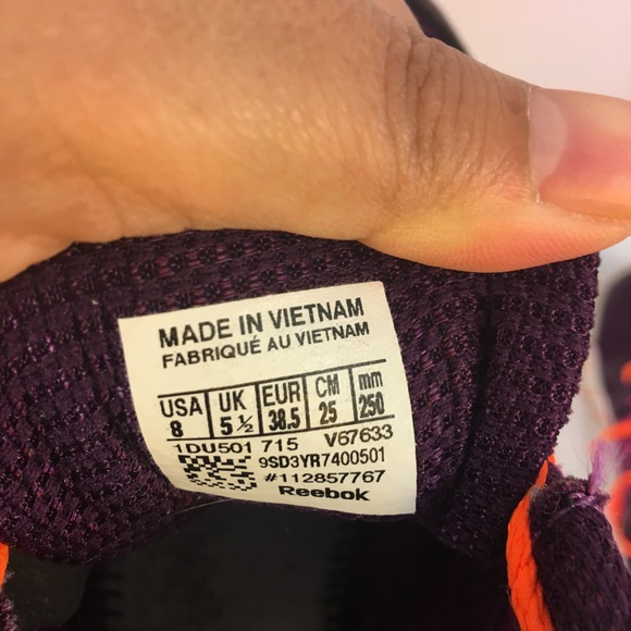 Reebok Sublite Sneakers US size 8 Purple Running - Picture 6 of 7